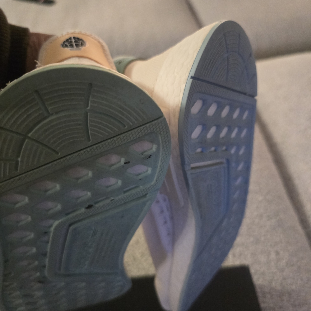 Adidas 

NMD HU Pharrell NerdCream Sneakers with Embroidered Design 10 1/2 - Picture 4 of 4